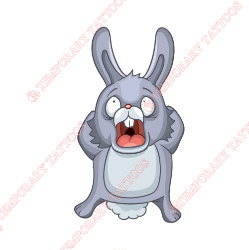 Rabbit Customize Temporary Tattoos Stickers NO.8938